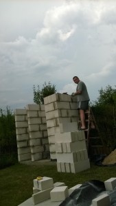 Przedostatnia warstwa pustaków