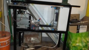 Widok silnika i szafki elektrycznej